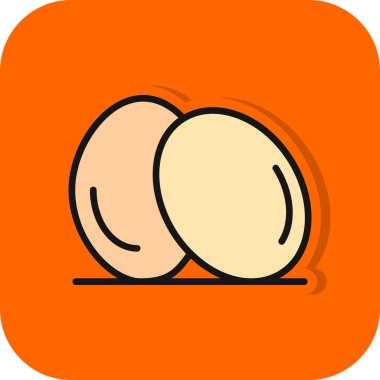 Yumurta. Web simgesi basit illüstrasyon