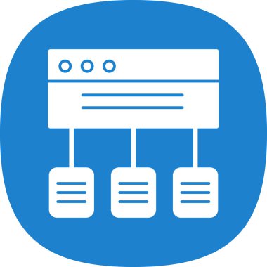 Kolayca değiştirebilen ya da düzenleyebilen sunucu vektör simgesi