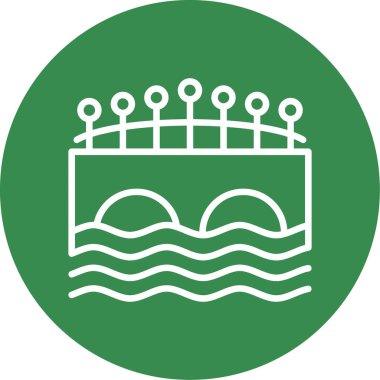 yüzme havuzu vektör simgesi