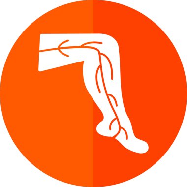 bacak ağrısı vektör simgesi