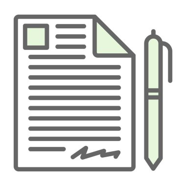 kağıt simgesi vektör illüstrasyonu