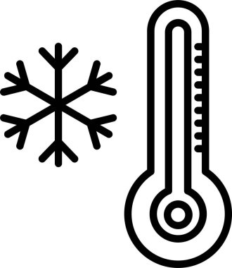 Sıcaklık. Web simgesi basit tasarım