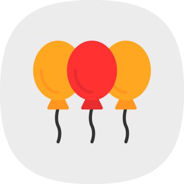 Balon simgesinin vektör illüstrasyonu 