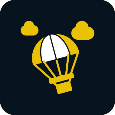 vektör hava balonu simgesi