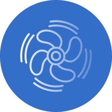 Pervane düz simgesi, vektör çizim