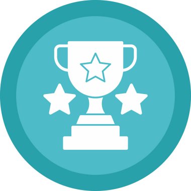 Yıldız vektörlü düz kupa