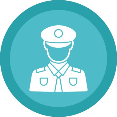 vektör polis simgesi illüstrasyonu