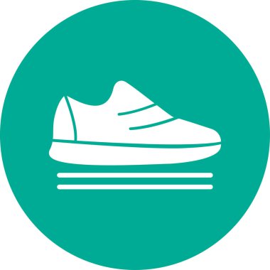 spor ayakkabısı ikon vektör illüstrasyonu 