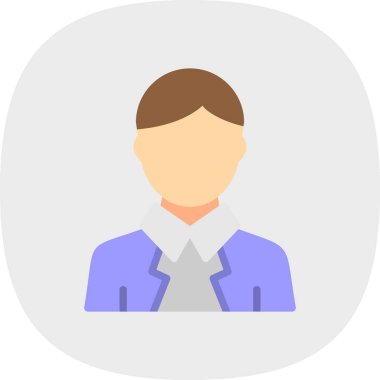 Benzersiz erkek öğretmen vektör çizgisi simgesi