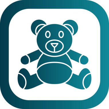 Moda tarzı izole edilmiş arkaplanda ayı simgesi