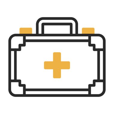 ilk yardım kiti vektör simgesi 