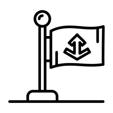 bayrak simgesi, modern vektör illüstrasyonu, vektör, bayrak simgesi