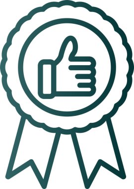 Rozet. Web simgesi basit tasarım