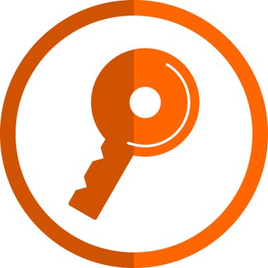 anahtar simgesi, vektör illüstrasyonu basit tasarım