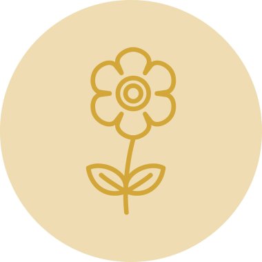 çiçek simgesi vektör illüstrasyonu