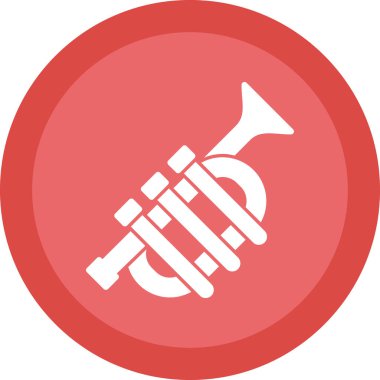 Trompet simgesinin vektör çizimi