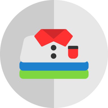 düz stil bina ikonu