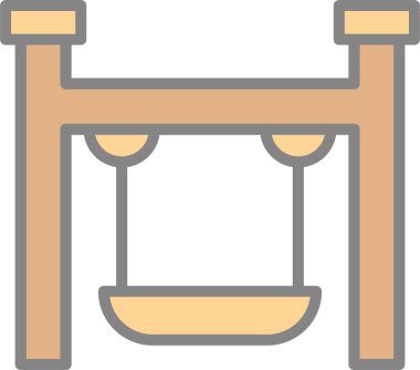 Mobilya simgesinin vektör illüstrasyonu