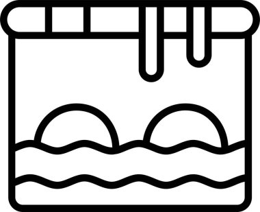 yüzme havuzu su simgesi