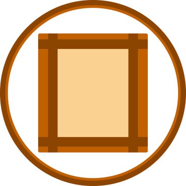 resim çerçevesi vektör simgesi. düz çizim beyaz arkaplanda izole edildi