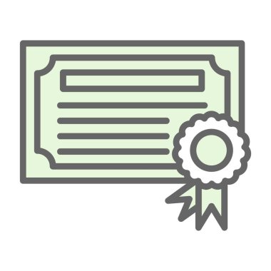 diploma sertifikası renk simgesi