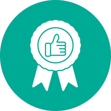 Rozet simge vektör çizim