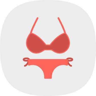 Bikini simgesinin vektör illüstrasyonu