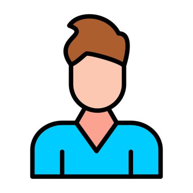 Avatar kişi simgesi - taslak biçimi