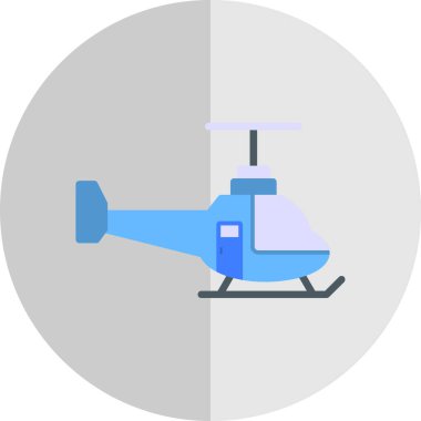 Helikopter. Web simgesi basit illüstrasyon