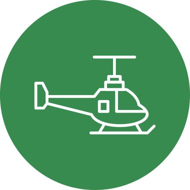 Helikopter. Web simgesi basit illüstrasyon