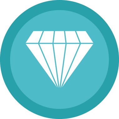 Gemstone web simgesi basit illüstrasyon