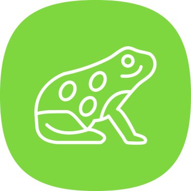 hayvan kurbağa simge vektör çizim