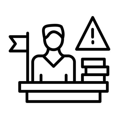 işçi simgesi, satır biçimi