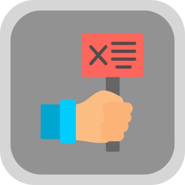 Bir belge vektör illüstrasyonuyla el