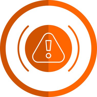 Uyarı işareti, vektör illüstrasyon simgesi