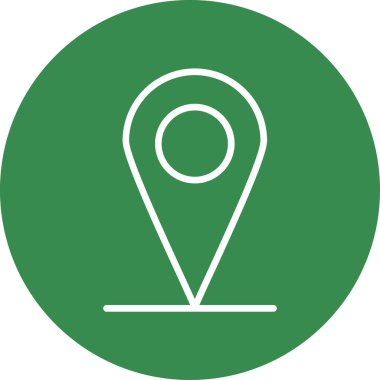 harita işaretleyici simgesi, vektör illüstrasyonu basit tasarım