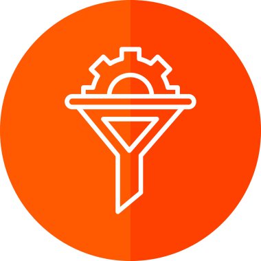 modada izole edilmiş arkaplanda huni simgesi 