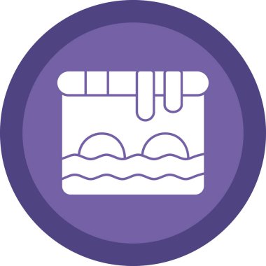 Su simgesinin vektör illüstrasyonu