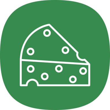 Peynir simgesinin vektör illüstrasyonu