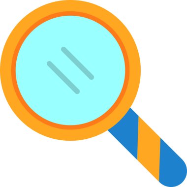 Grafik düz arama simgesi illüstrasyonu