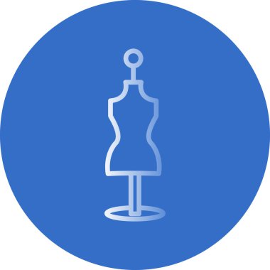 Manken düz vektör simgesi