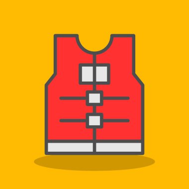 yelek simgesi, vektör biçimi