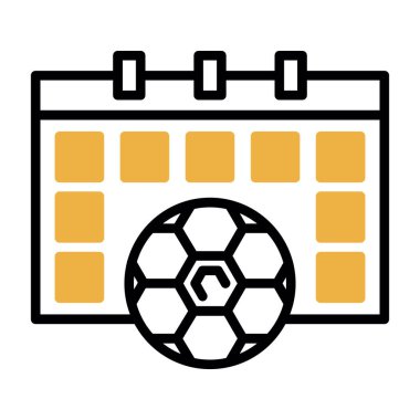 Takvim simgesi, vektör illüstrasyonu basit tasarım