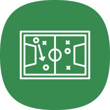 Projeniz için vektör futbol simgesi