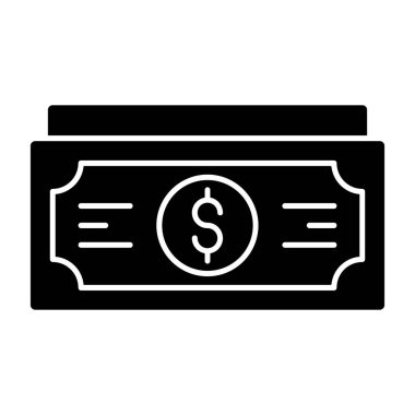 Web ve mobil uygulama tasarımınız için para simgesi, dolar logosu konsepti 