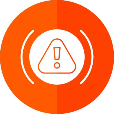 Uyarı işareti, vektör illüstrasyon simgesi