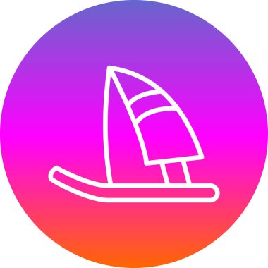 Tekne. Web simgesi basit illüstrasyon 