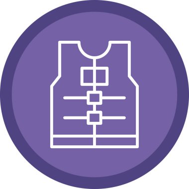 yelek simgesi, vektör biçimi