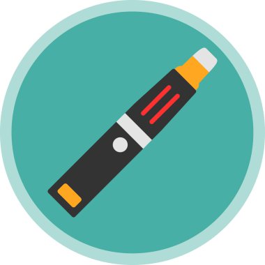 Basit yassı elektronik sigara ikonu 