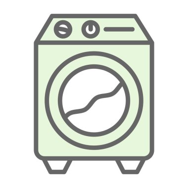 Bir çamaşır makinesinin vektör çizimi